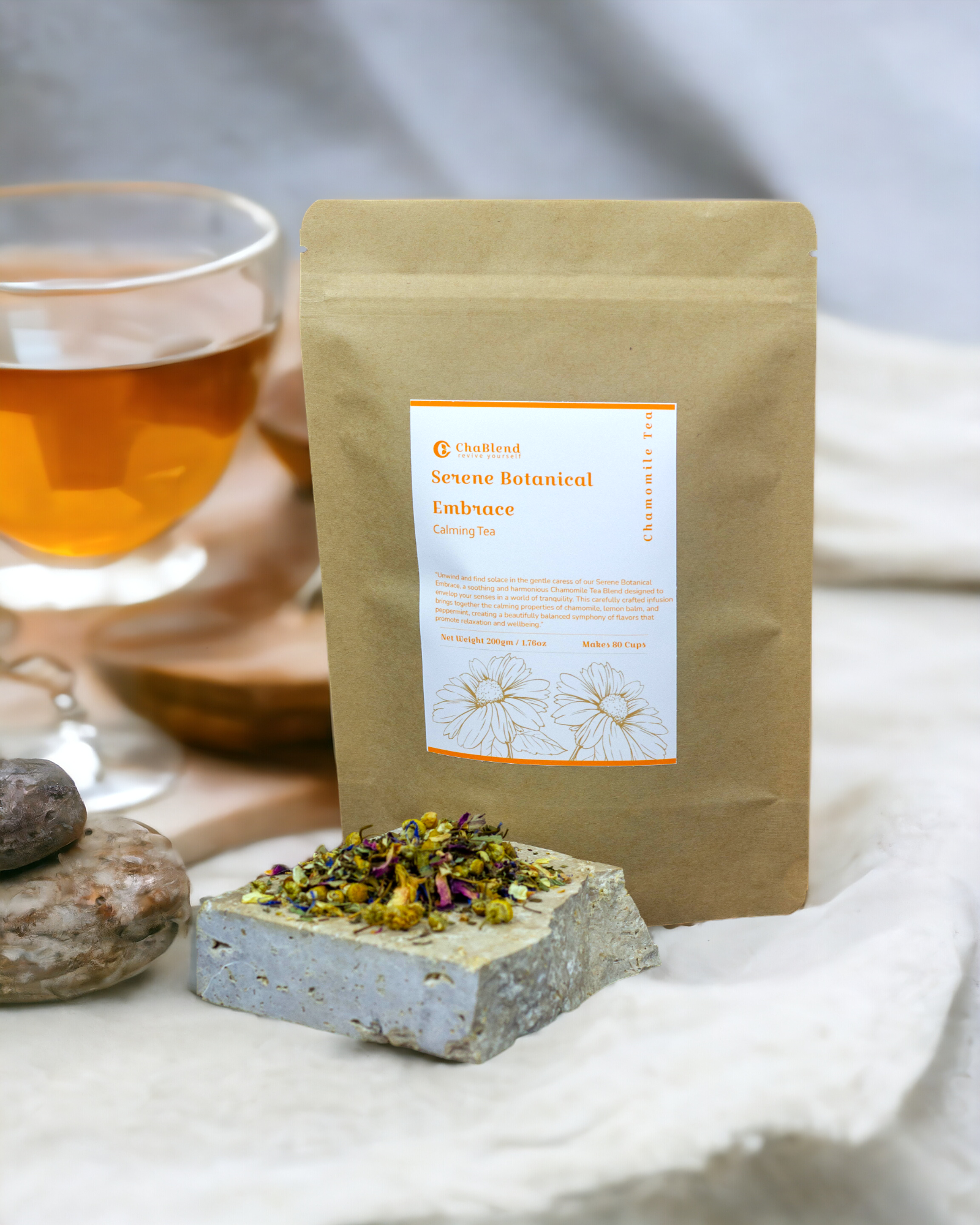 Serene Botanical Embrace - Calming Tea